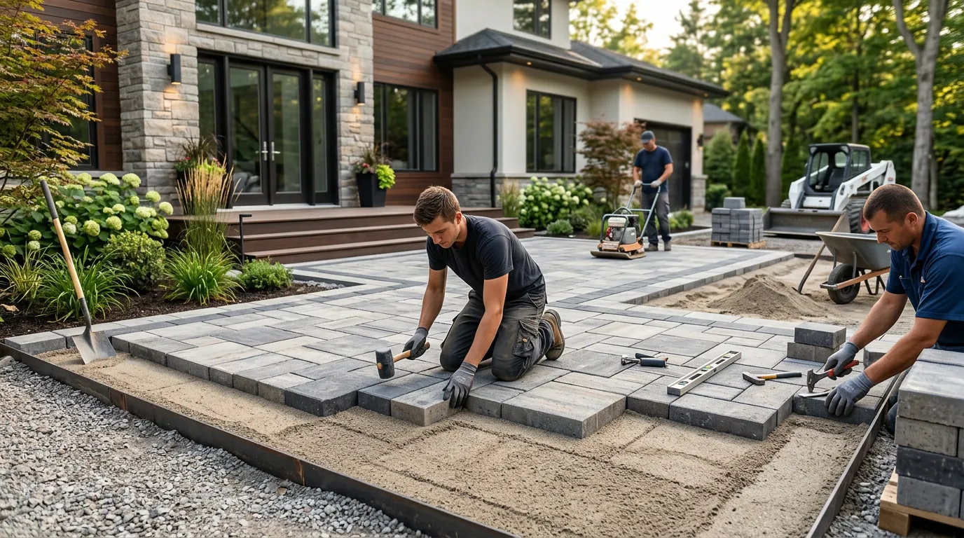 Pavers Installation project by Blue Diamond Construction